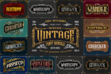 Product image of Vintage Font Bundle Vol 4