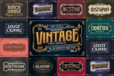 Product image of Vintage Font Bundle Vol 5