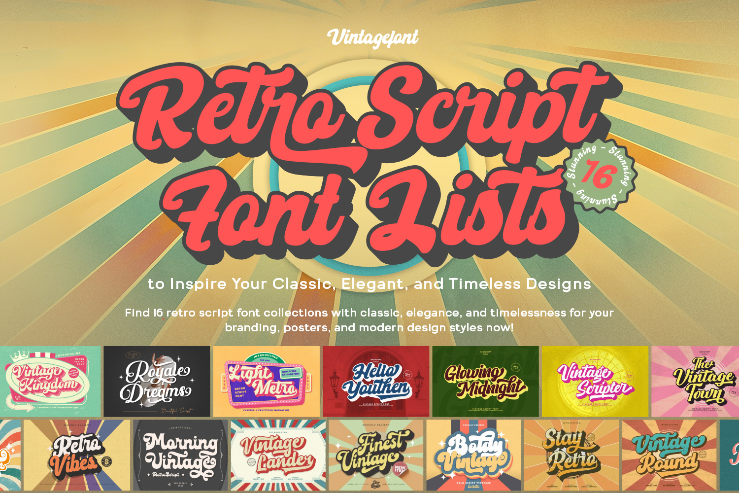 16 Stunning Retro Script Font Lists to Inspire Your Classic Elegant and Timeless Designs COVER 1