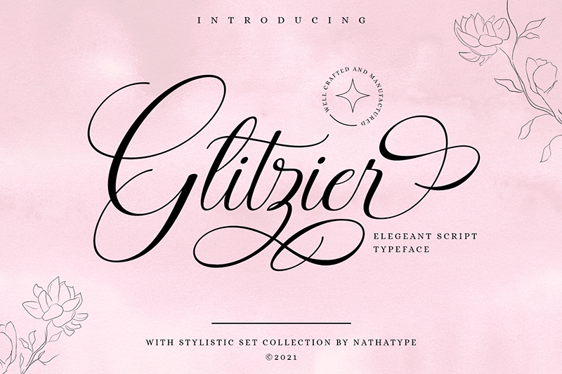 calligraphic vintage fonts