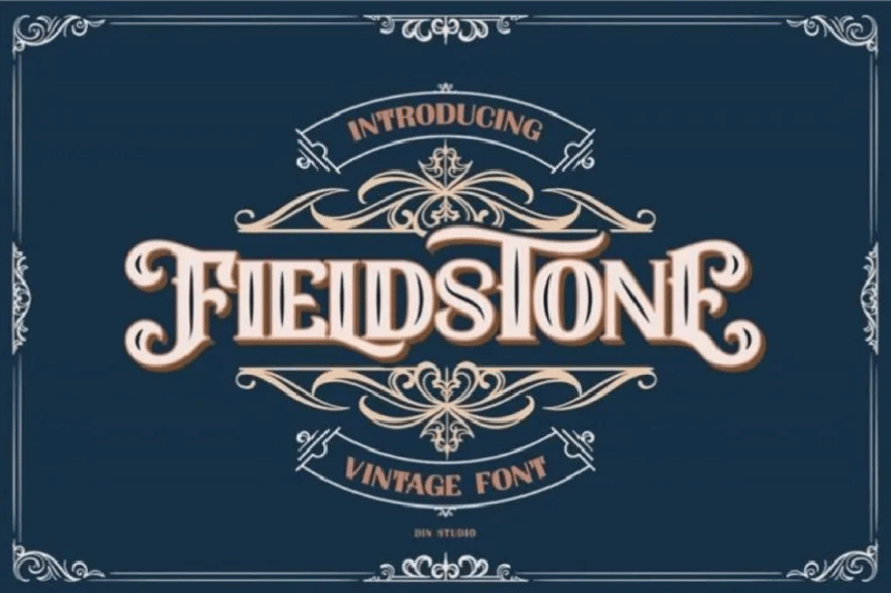 decorative vintage fonts